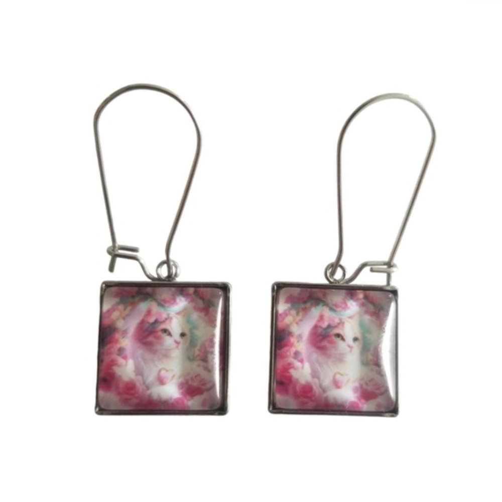 Handcrafted Cat Earrings